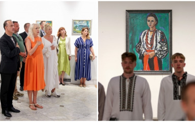 Zadar ugostio djela Volodymyra Patyka, izložba otvorena uz nastup Nacionalnog akademskog muškog zbora „Dudaryk“ iz Lavova