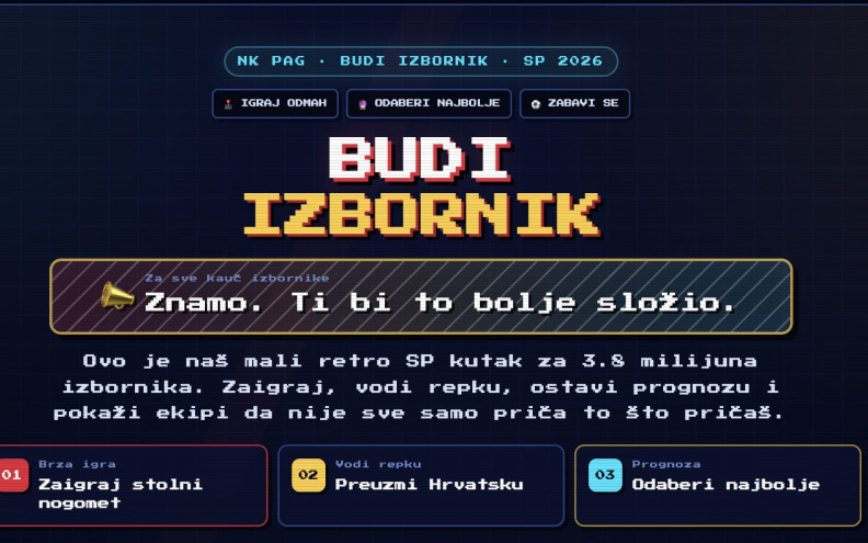 NK Pag napravio vlastitu igricu za Svjetsko prvenstvo 2026.