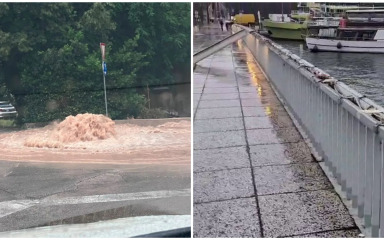 [VIDEO] NEVRIJEME DONIJELO PROBLEME! Dva automobila upala u šaht, ‘kaos’ i na Gradskom mostu