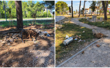 APEL GRAĐANA Zadranka ukazala na smeće u parku na Novom Bokanjcu: ‘Park, ali i cijeli grad, trebaju više kulture građana’