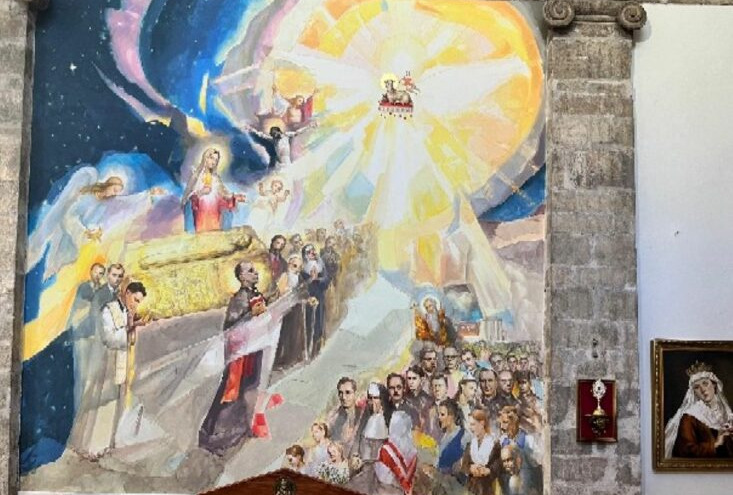 U crkvi sv. Šime predstavljena monumentalna slika o hodočašću hrvatskog naroda