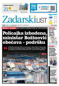 Današnje izdanje naslovnica