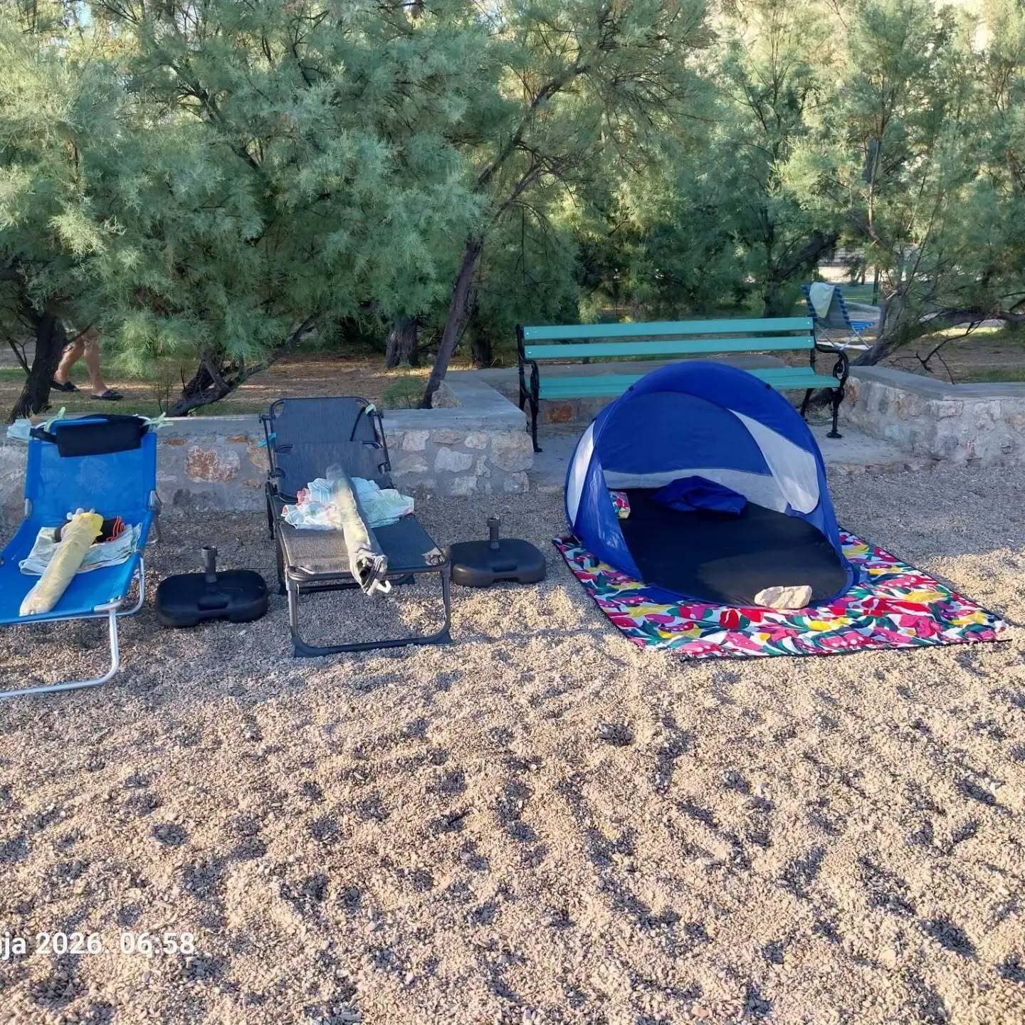 leželjke, ručnici, rezervacija plače, komunalni redari