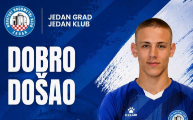 HNK Zadar nastavlja slagati momčad: Na Stanove stiže 21-godišnji krilni igrač Dominik Paškvan