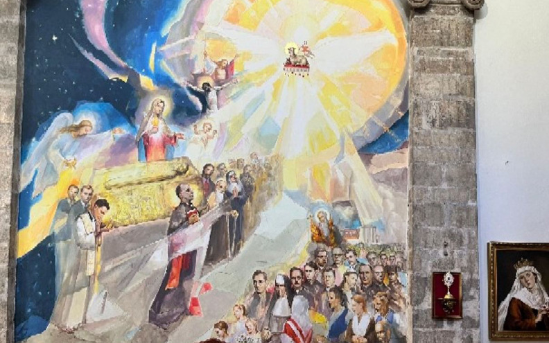 Mons. Zgrablić blagoslovio monumentalnu sliku uz Škrinju sv. Šime