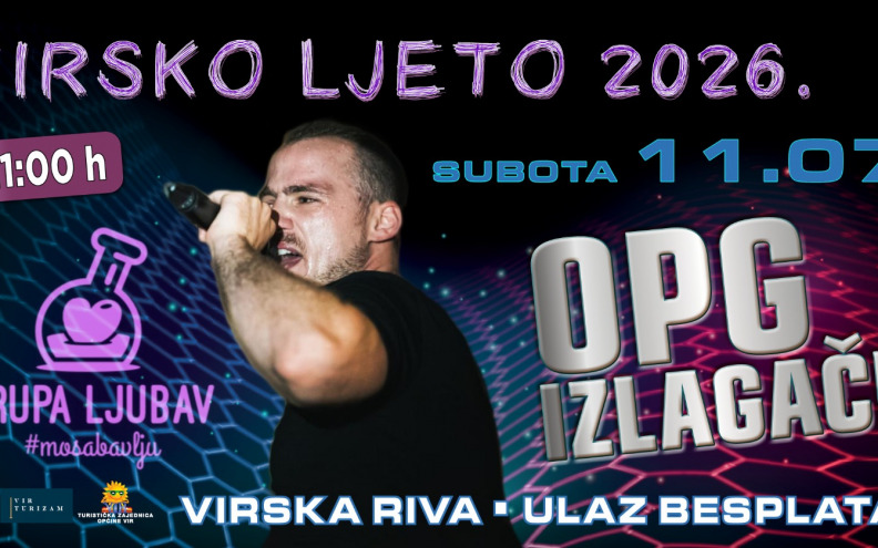 Subota na Viru uz domaće proizvode, vina i koncert grupe Ljubav