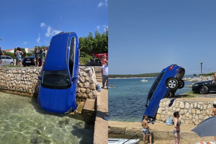 Vozač automobilom s rive sletio u more, srećom prošao je bez ozljeda