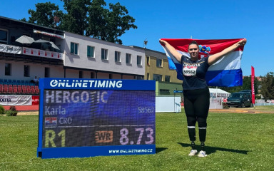Karla Hergotić postavila svjetski rekord u bacanju kugle