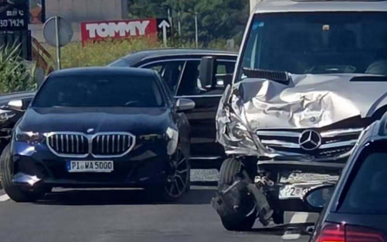 Sudar pred Virskim mostom, zastoj u prometu u oba smjera