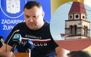 Mate Lukić ponovno „briljira“: Zastavu SPC-a u Karinu povezao s požarom kod Drniša