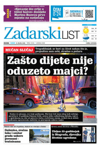 Današnje izdanje naslovnica