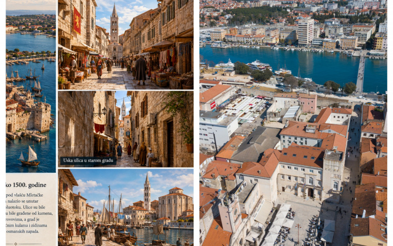 FOTO Kako je Zadar izgledao prije više od 500 godina? Umjetna inteligencija ima fotku