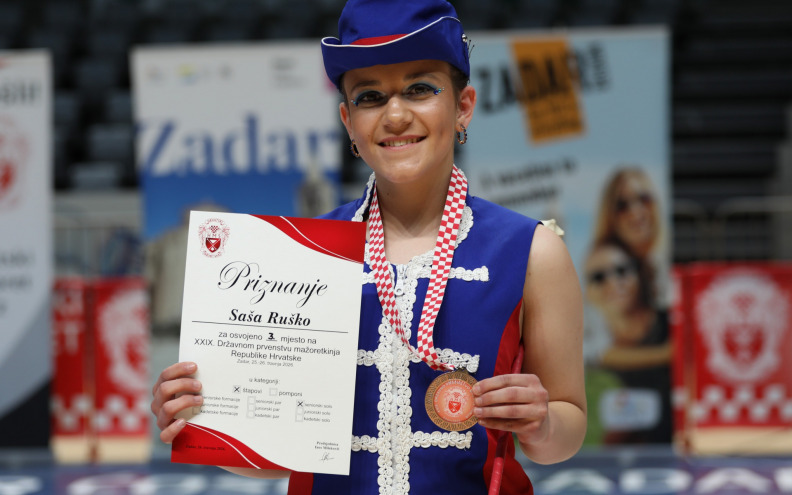 Mlada Viranka peta mažoretkinja Europe! 'Cilj mi je nastupiti na Europskom prvenstvu iduće godine kao prvakinja Hrvatske'
