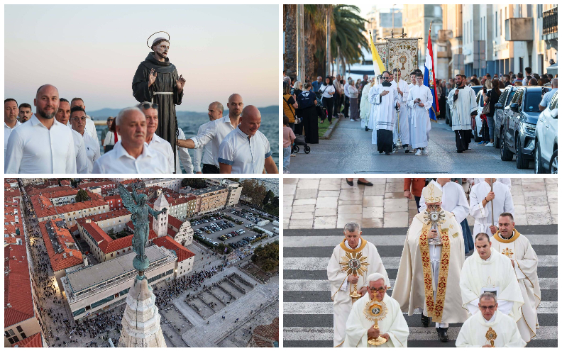 [VIDEO] Na Morskim orguljama održana velika procesija u čast sv. Frane, pogledajte kako je bilo