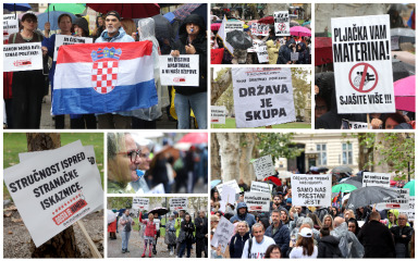 [FOTO] Pogledajte transparente s prosvjeda poduzetnika i iznajmljivači: ‘Tko je jamio, neka i vrati’