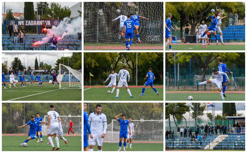 [FOTO] Županijski derbi u 10. kolu Treće NL Jug: Zadar uvjerljiv protiv Hrvatskog viteza i čvrsto drži prvo mjesto