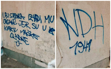 Na Bilom brigu ponovno osvanuli sramotni grafiti, evo tko će platiti njihovo uklanjanje