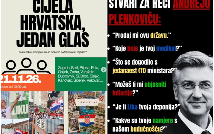 Mrežama se širi poziv na na masovne prosvjede diljem Hrvatske: ‘Nismo povezani ni s jednom strankom’